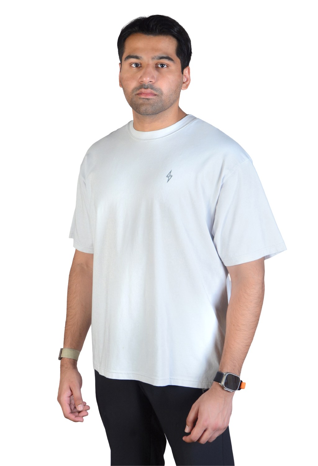 Project Bolt Oversized T-Shirt Chalk White