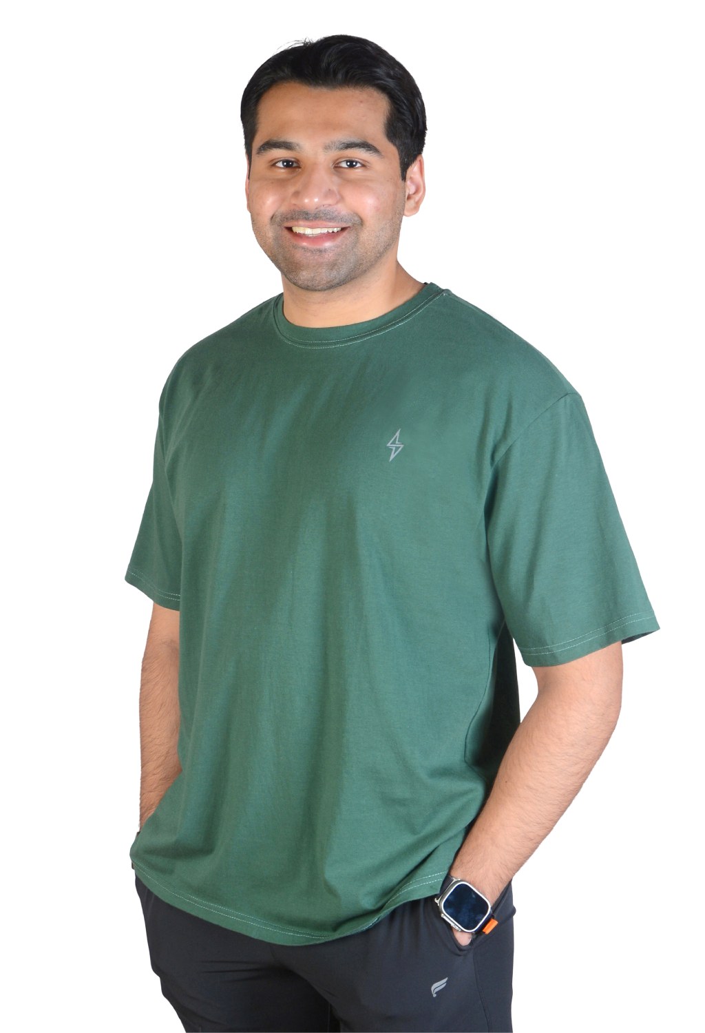 Project Bolt Oversized T-Shirt Forest Green