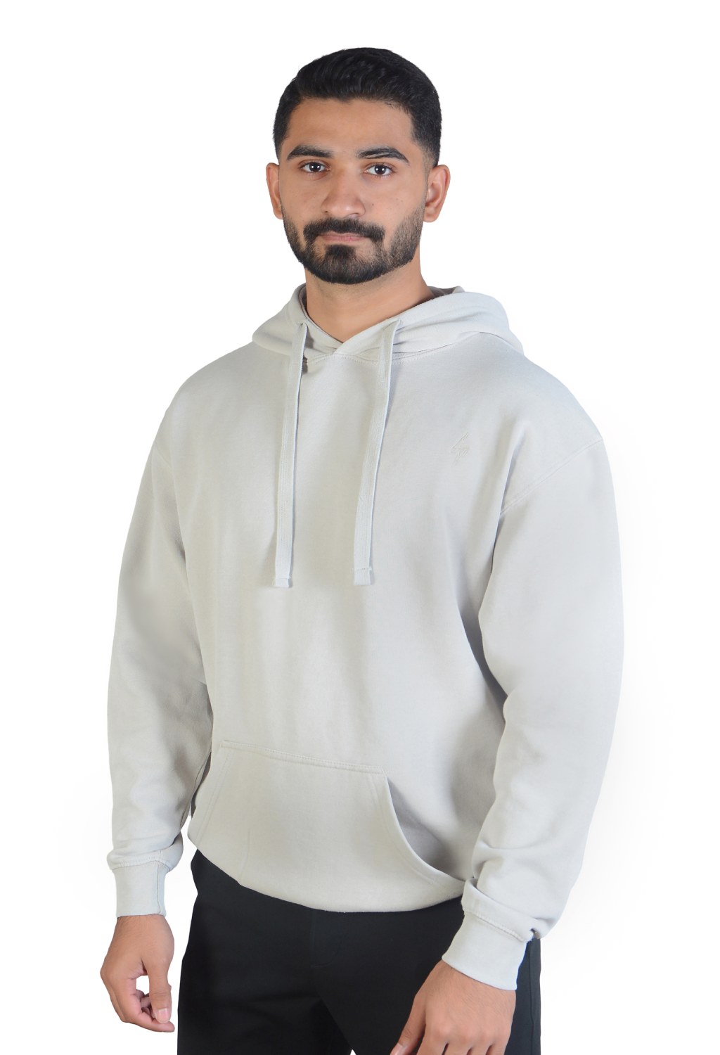 Oversized Hoodie Silver