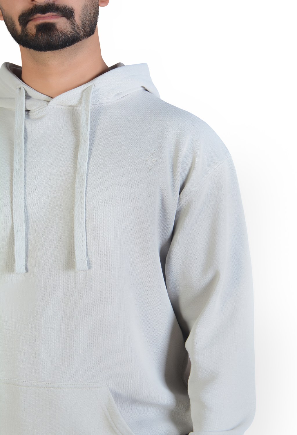 Oversized Hoodie Silver
